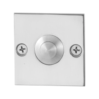 Doorbell with stainless steel button GPF9827.48 square 50x50x2 mm polished stainless steel