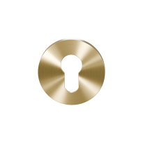 Cylinder rose GPF0902VRP4 53x6mm PVD satin brass