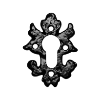 Cylinder rose KP1063 82x60mm wrought iron black