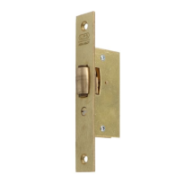 Roller bolt lock Lips 2072M brass frontplate
