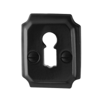 Keyhole escutcheon GPF6901.02 48x40x6mm wrought iron black