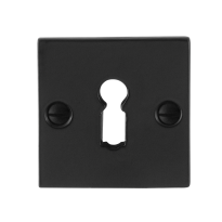 Keyhole escutcheon GPF6901.08 52x52x4mm wrought iron black