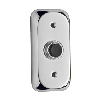 Deur bel 108 Mandelli rechthoekig 80x40 mm chroom