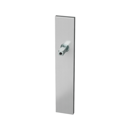 GPF1100.25.400 langschild rechthoekig blind RVS geborsteld met vastgelaste knopvastzetter