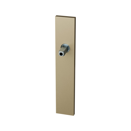 GPF1125.A4.432 long backplate rectangular lock 55PZ Champagne blend with welded knob fastener