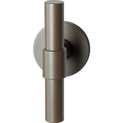 Kruiskruk op rozet Hipi Deux GPF3046.A3-05R, rechtswijzend Mocca blend