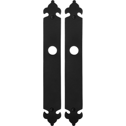Long backplate GPF6100.25 wrought iron black