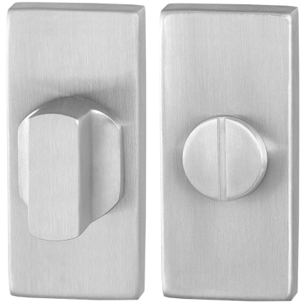 Toiletgarnituur GPF0910.01 70x32mm stift 8mm RVS geborsteld grote knop
