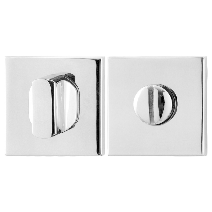 Turn and Release set GPF0910.42 50x50x8mm spindle 8mm polished stainless steel large knob