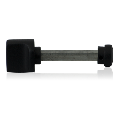 Turn and Release set GPF8110.61 spindle 8mm black large knob