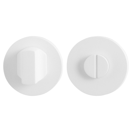 Turn and Release set GPF8910.45 50x6mm spindle 8mm white large knob